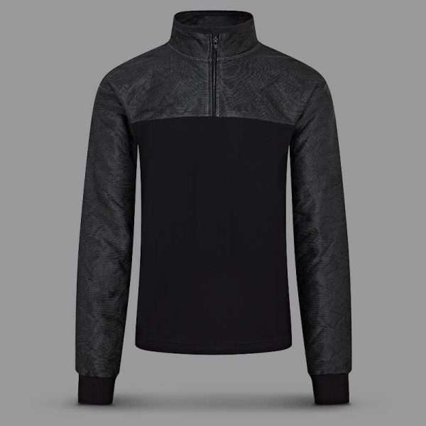 DC10-Quarter-Zip-Neck-Top-with-T-Shirt-Body-Front-Protective-Clothing